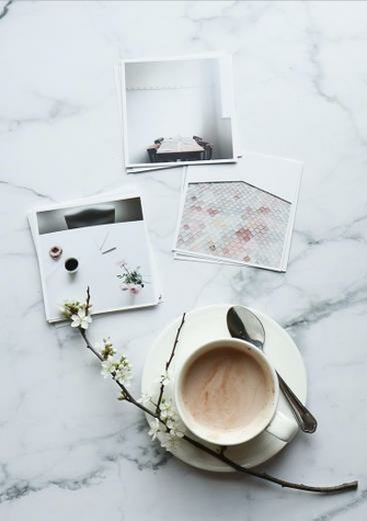 Square Prints Coffee Cafe Love Books