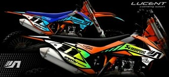 Aktiv Mx Motocross Graphics Number Plate Background Helmet