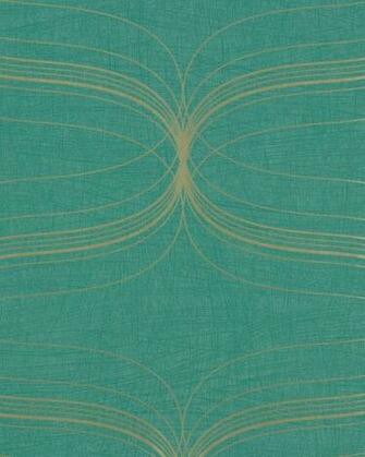 Wallpaper Retro Turquoise Silver Marburg La Veneziana