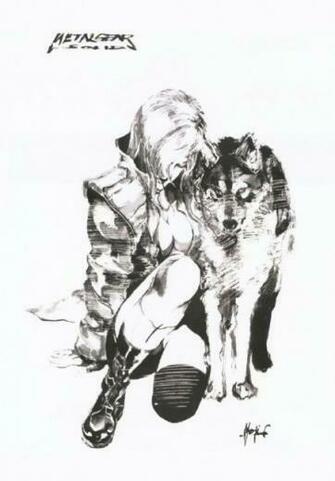Metal Gear Solid Sniper Wolf iPhone Wallpaper