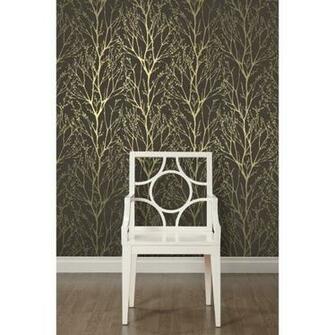 Love Wallpaper Shimmer Metallic Gold Brown