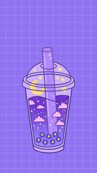 Funny And Playful Boba Wallpaper Cute For Bubble Tea Fans
