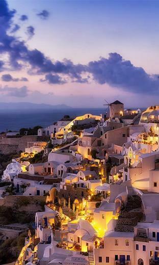 Santorini HD Wallpaper Screenshot