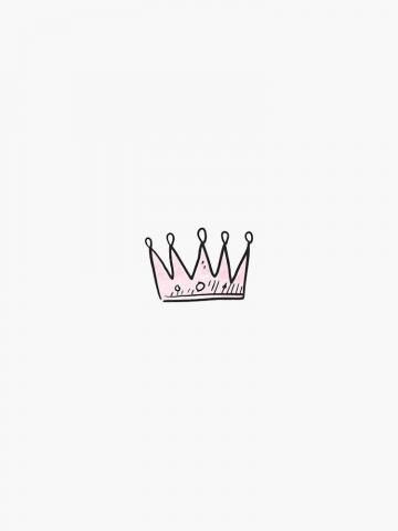 Pink Princess Crown Sticker By Amandabrynn In