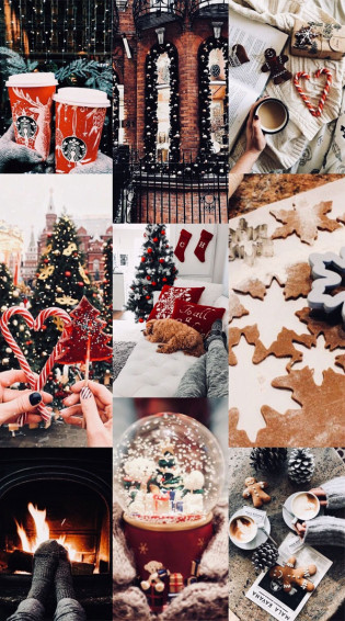 Christmas Collage Wallpaper Ideas Sending Our Best Holiday