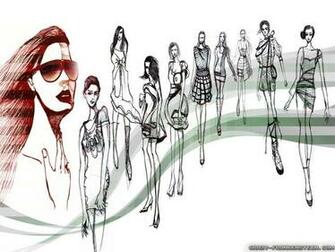 Fashion Style Sketches Wallpaper