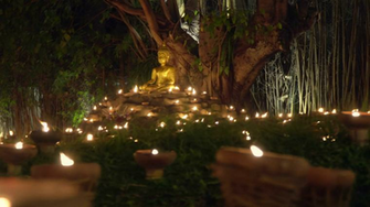 Magha Puja Day Chiang Mai Thailand Stock Video Footage