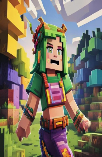 Minecraft Creeper Girl Wallpaper