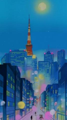 Retro Anime Aesthetic Wallpaper On