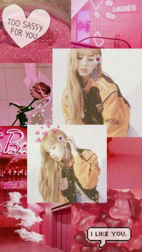 Blackpink Lisa Lalisa Manoban Pink Edit Aesthetic Lockscreen