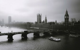 Cityscapes London Black White Wallpaper