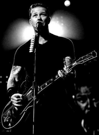 James Hetfield Wallpaper Siyah Beyaz