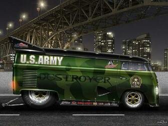 Dekstop Wallpaper Vw Drag Bus By M2m Design