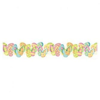 Shop Village Flip Flops Wallpaper Border At Lowes