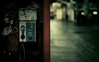 Telephone Booth City Lights Wallpaper