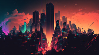 4k Ai Wallpaper For Pc Futuristic Abstract Cityscape