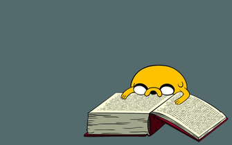 Jake The Dog Reading HD Wallpaper