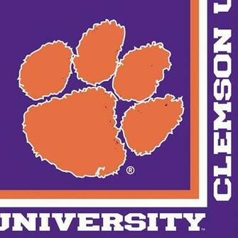 Clemson University Paper Luncheon Napkins Tigers