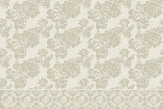 Seamless Victorian Wallpaper With Floral Border Background