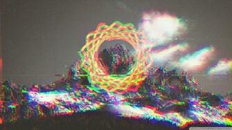 Glitchy Mountain 4k HD Desktop Wallpaper For Ultra Tv