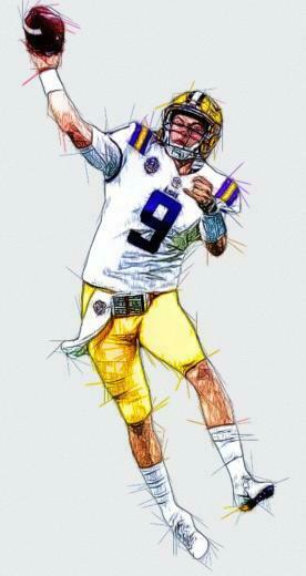 Joe Burrow Lsu Qb Ncaa College Football