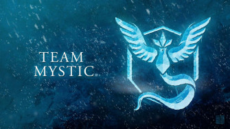 Team Mystic Logo On A Blue Wallpaper