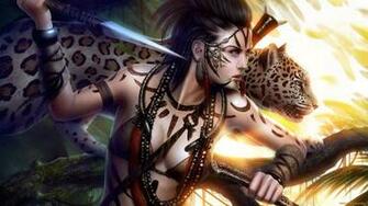 Women Warrior Computer Wallpaper Desktop Background