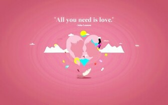 All You Need Is Love Valentines HD Wallpaper New