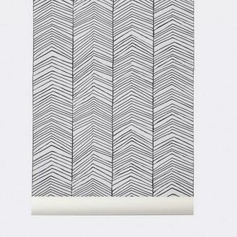Merken Ferm Living Behang Herringbone