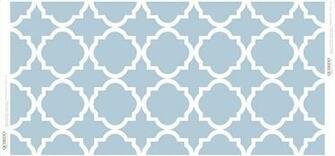 Trellis Opal Blue Namaskar Potpourri White