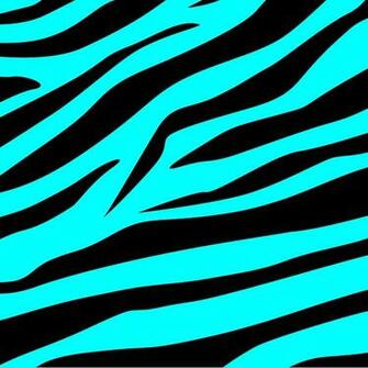 Blue Zebra Print Wallpaper