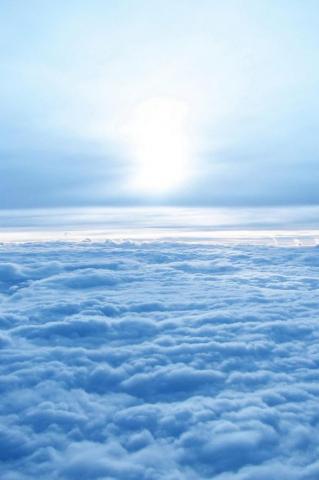 Heavenly Skies Blue Sky Wallpaper Light Aesthetic