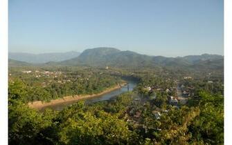 Overhead Luang Prabang Laos 4k Wallpaper