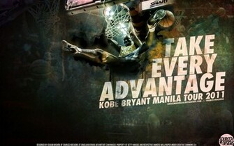Kobe Bryant Manila Dunk Widescreen Wallpaper