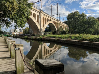 The Of Manayunk Bridge From Towpath Is One My