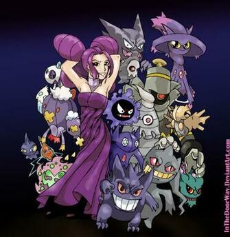 Fantina And Ghost Pokemon By Inthedoorway