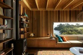 Comfy Wooden Living Room Wallpaper Id