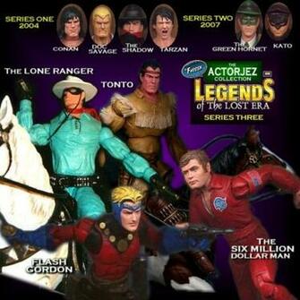 Lone Ranger Flash Gordon Six Million Dollar Man Custom Action