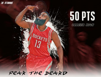 James Harden Points Career High Wallpaper By Realzbstudios
