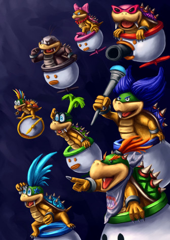 The Koopalings Art Stall By Taipan Brown