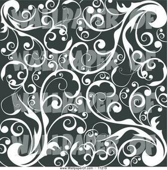 Black And White Scroll Wallpaper Weddingdressin