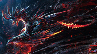 Lava Dragon Wallpaper