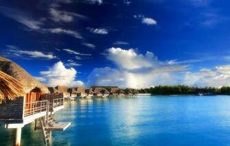 Bora Polynesia Water Villas Wallpaper Photos Pictures