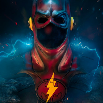 The Flash Young Barry Scale Cowl Replica Pre Order Q2