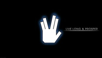 Of A Disturbed Vulcan Salute Star Trek Minimalistic Wallpaper