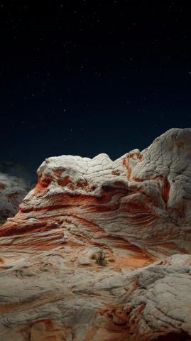 Wallpaper Ios Desert Valley Night 4k Os