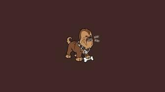 Wars Minimalistic Dogs Chewbacca Solid Simplistic Simple Wallpaper