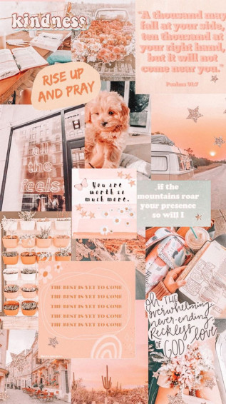 Summer Mood Board Wallpaper Positive Quote Fab