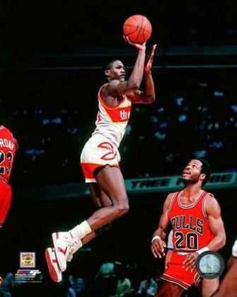 Pin Dominique Wilkins Hawks Dunk Wallpaper