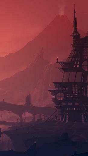 Anime Landscape Wallpaper iPhone
